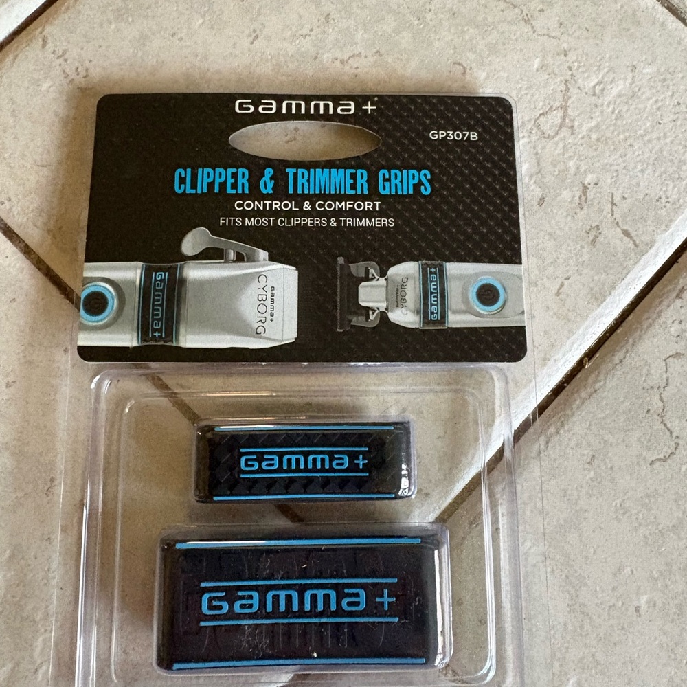 Gamma+ Clipper & Trimmer Grips in Black and Teal